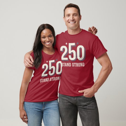 アメリカ独立250周年記念 アメリカ強く生きる ヴィンテージ Tシャツ (ユニセックス)