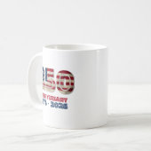 アメリカ独立250周年記念 アメリカ愛国ギフト コーヒーマグカップ (正面左)