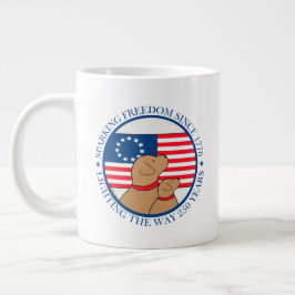アメリカ独立250周年記念 アメリカ独立記念日 1776 ジャンボコーヒーマグカップ