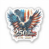 アメリカ独立250周年記念 アメリカ独立記念日D シール (正面)