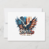 アメリカ独立250周年記念 アメリカ独立記念日D 招待状 (裏面)