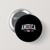 アメリカ独立250周年記念 アメリカ250 缶バッジ (正面&裏面)
