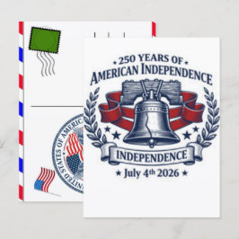 アメリカ独立250周年記念：アメリカ 1776–2026 シーズンポストカード