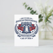 アメリカ独立250周年記念：アメリカ 1776–2026 シーズンポストカード (スタンド正面)