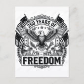 アメリカ独立250周年記念：アメリカ 1776–2026 シーズンポストカード (正面)