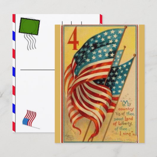 アメリカ独立250周年記念:アメリカ 1776–2026 シーズンポストカード (正面/裏面)