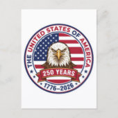 アメリカ独立250周年記念：アメリカ 1776–2026 シーズンポストカード (正面)