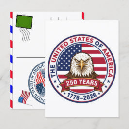 アメリカ独立250周年記念：アメリカ 1776–2026 シーズンポストカード