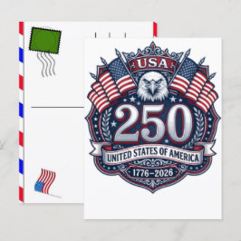 アメリカ独立250周年記念：アメリカ 1776–2026 シーズンポストカード
