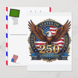 アメリカ独立250周年記念：アメリカ 1776–2026 シーズンポストカード
