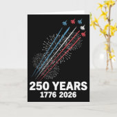 アメリカ独立250周年記念 アメリカ 1776 2026 ヴィンテージ フラグ カード (黄色い花)