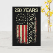 アメリカ独立250周年記念 アメリカ 1776-2026 250周年 4t カード (黄色い花)