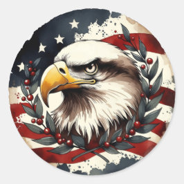 アメリカ独立250周年記念 イーグル・パトリオティック ラウンドシール