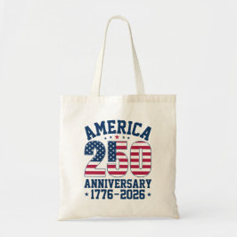 アメリカ独立250周年記念 カスタムフォトバック付きシンプルなデザイン トートバッグ