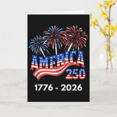 アメリカ独立250周年記念 カード (黄色い花)