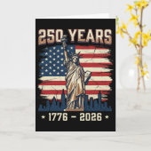 アメリカ独立250周年記念 カード (黄色い花)