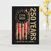 アメリカ独立250周年記念 カード (黄色い花)