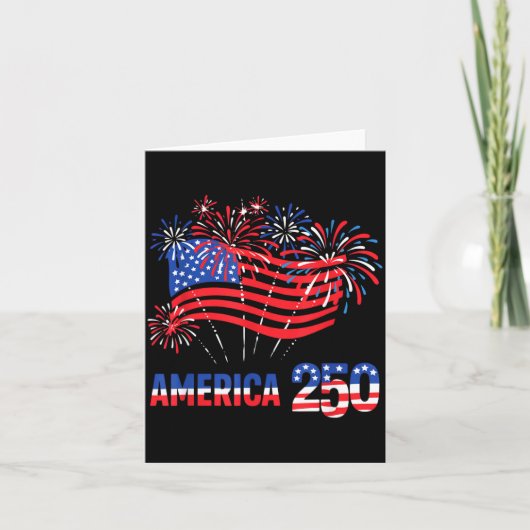 アメリカ独立250周年記念 カード (正面)
