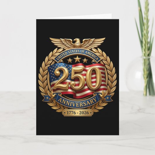 アメリカ独立250周年記念 カード (正面)