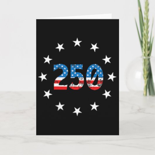 アメリカ独立250周年記念 カード (正面)