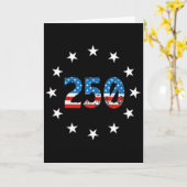 アメリカ独立250周年記念 カード (黄色い花)