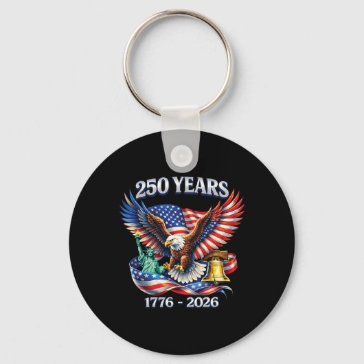 アメリカ独立250周年記念 キーホルダー (正面)