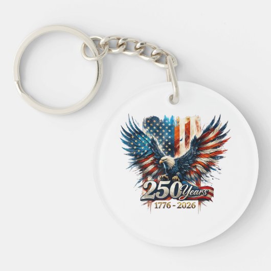 アメリカ独立250周年記念 キーホルダー (正面)