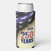アメリカ独立250周年記念 スリム缶クーラー (Seltzer正面)
