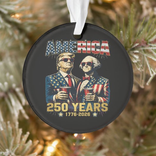 アメリカ独立250周年記念 トランプ オーナメント (ツリー)