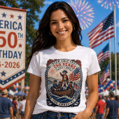 アメリカ独立250周年記念 ネコ Tシャツ