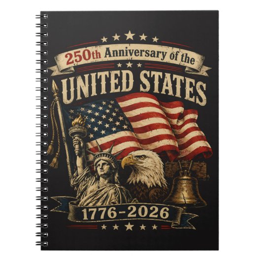 アメリカ独立250周年記念 ノートブック (正面)
