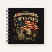 アメリカ独立250周年記念 ノートブック (正面)