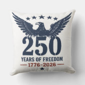 アメリカ独立250周年記念 パトリオティックイーグル 自由の年数 クッション (裏面)