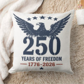 アメリカ独立250周年記念 パトリオティックイーグル 自由の年数 クッション (ブランケット)