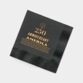アメリカ独立250周年記念 パトリオティックゴールド 箔ナプキン (左)