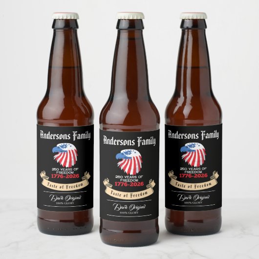 アメリカ独立250周年記念 ビールラベル (ボトル)