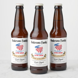 アメリカ独立250周年記念 ビールラベル