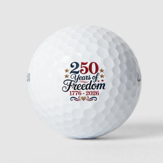 アメリカ独立250周年記念 フェデレーション ゴルフボール (正面)