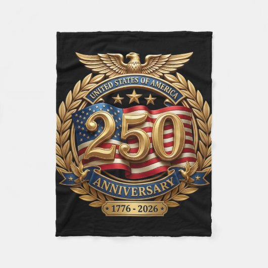 アメリカ独立250周年記念 フリースブランケット (正面)
