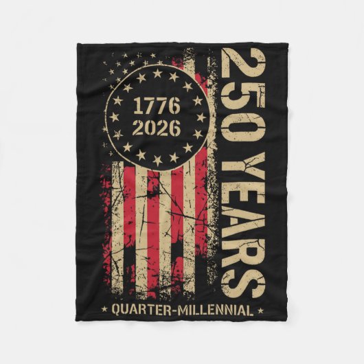 アメリカ独立250周年記念 フリースブランケット (正面)