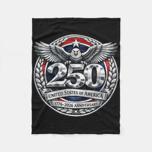 アメリカ独立250周年記念 フリースブランケット (正面)