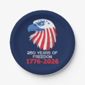 アメリカ独立250周年記念 ペーパープレート (正面)