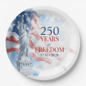 アメリカ独立250周年記念 ペーパープレート (正面)