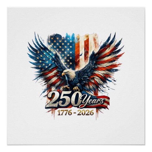 アメリカ独立250周年記念 ポスター (正面)