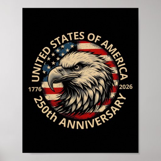 アメリカ独立250周年記念 ポスター (正面)