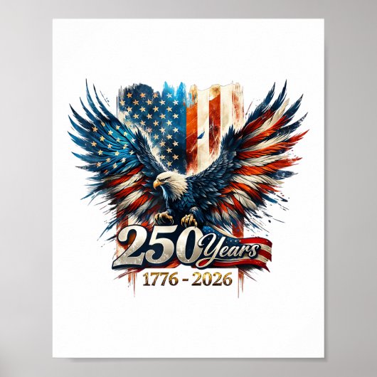 アメリカ独立250周年記念 ポスター (正面)