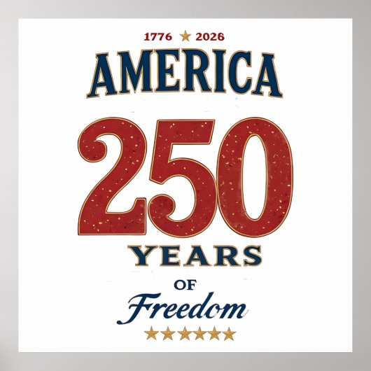 アメリカ独立250周年記念 ポスター (正面)