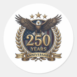 アメリカ独立250周年記念 ラウンドシール