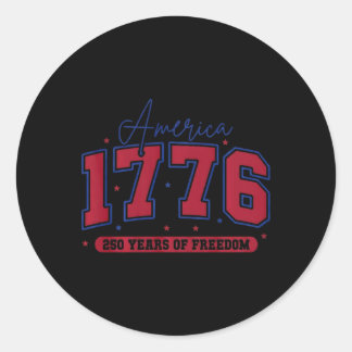 アメリカ独立250周年記念 ラウンドシール