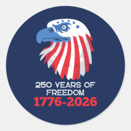 アメリカ独立250周年記念 ラウンドシール